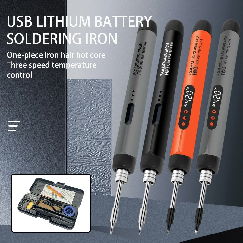 Portable 5V 8W USB Wireless Soldering Iron Electric Soldering Iron Fast Charging Lithium Battery Solder Iron Repair Welding Tool