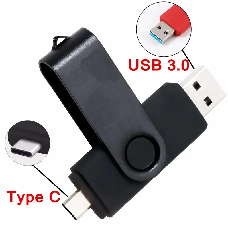 Флэш-накопитель TYPE-C USB 128, ГБ, брелок для ключей, флешка с высокой скоростью, флэш-накопитель для искусственных объемов 64 ГБ