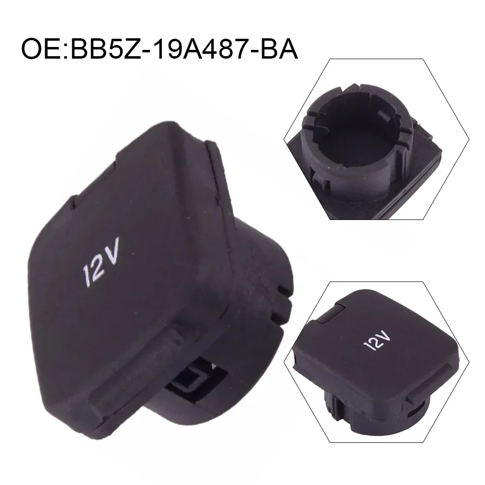 Console Power Outlet Cover BB5Z-19A487-BA For Ford For F150 For Expedition 2011-2017 12V Front Console Power Outlet Cover