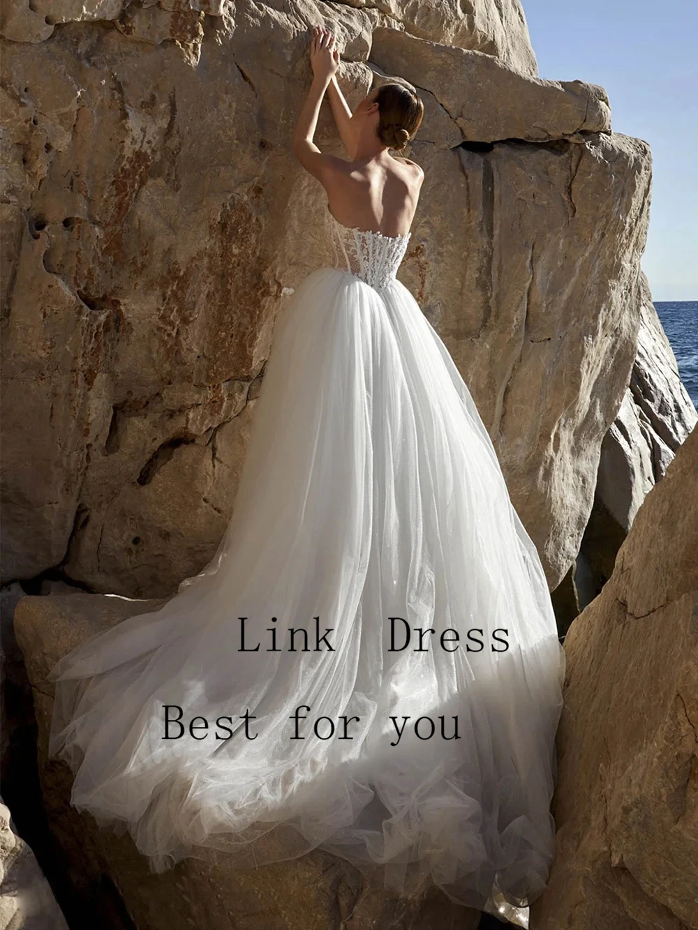 Side Slit Ivory Wedding Dresses for Ladies Empire Soft Tulle Bridal Gowns Exquisite Sleeveless Vestidos De Novia 2026 Summer
