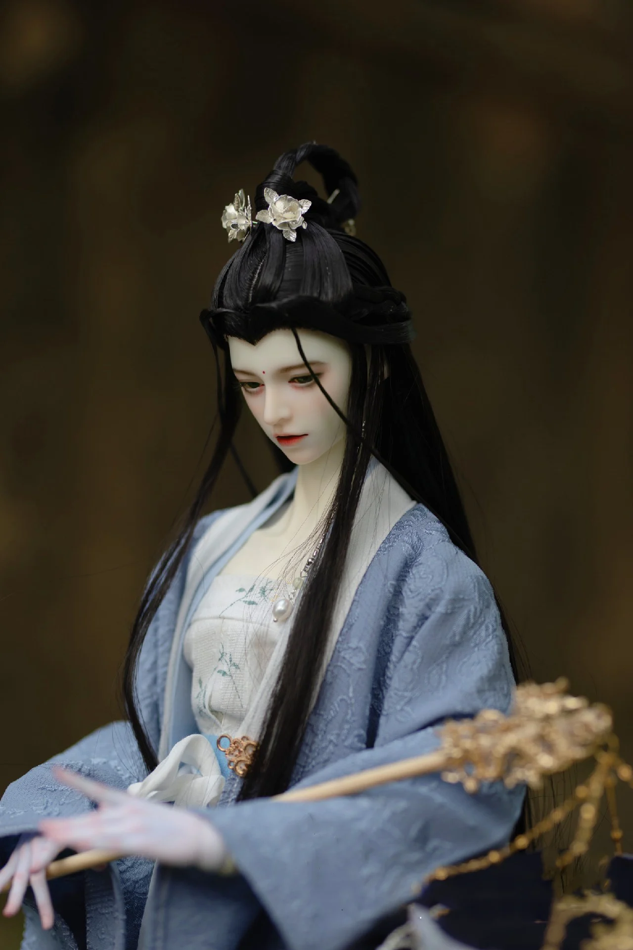 1/3 Scale Ancient Costume BJD Wig Doll Accessories Hanfu Antique Style Hair Retro Samurai Wigs For BJD/SD SD13 SSDF Uncle C1901