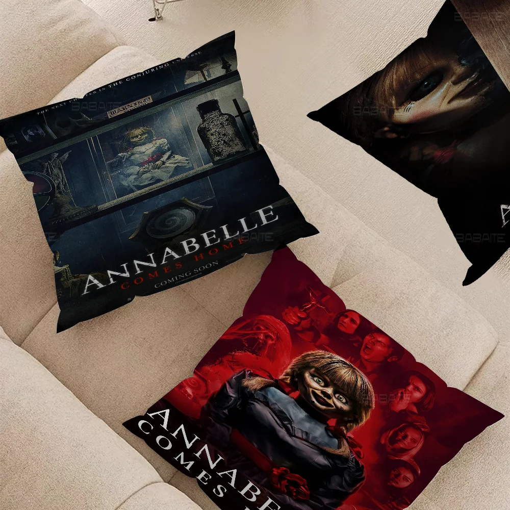 Annabelle Comes Home Pillow Anime Pillow Sofa Bed Head Pillow Cover Cushion Cover 45x45 Cm Fashion