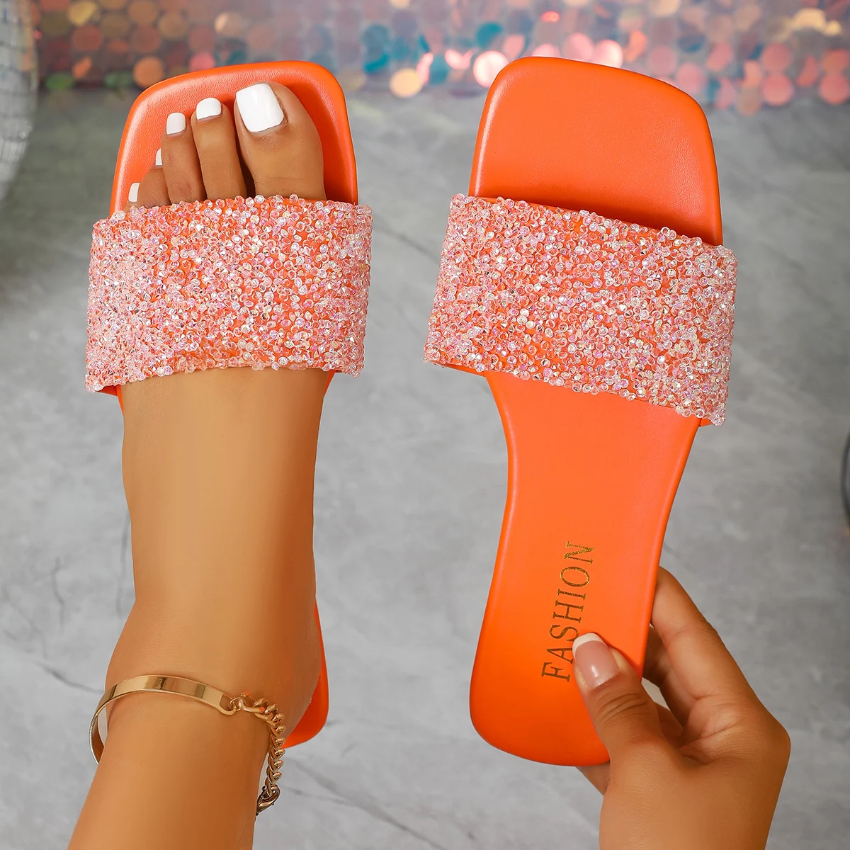 

Summer Women Slippers Luxury Platform Flats Sandals 2025 New Shoes Fashion Shoes Outdoor Beach Slippers Thick Sole Slides Women