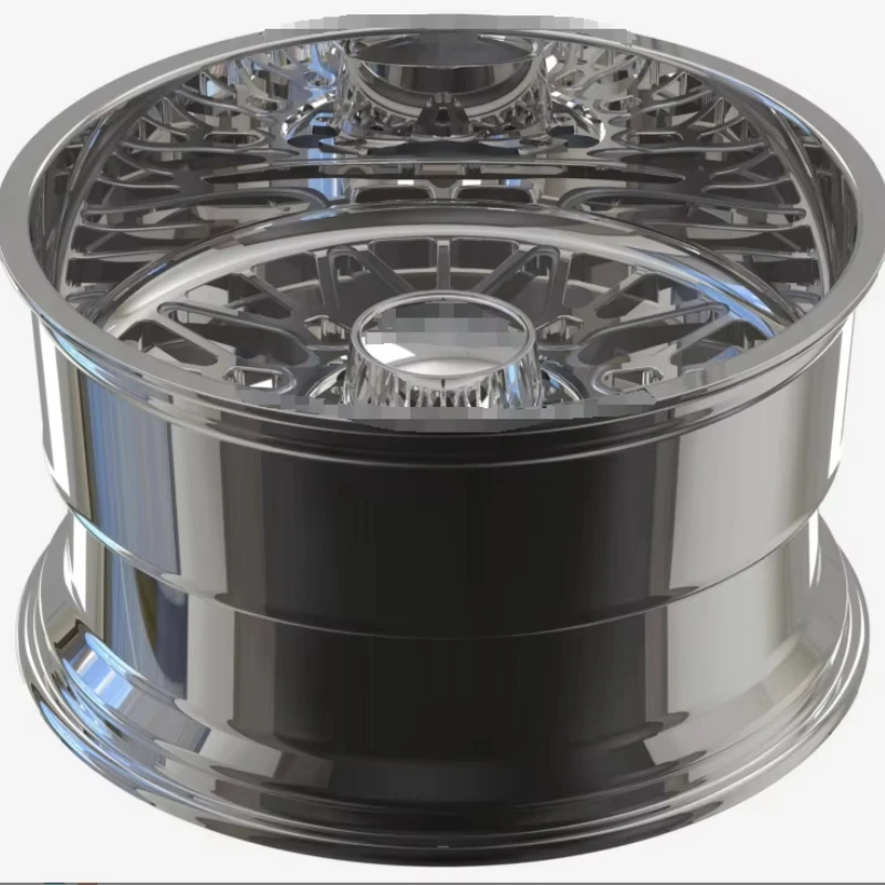 Alloy Deep Dish Rim Polished 20 22 24 26 28 Inch Car Wheel 8x170 8x165.1 6x139.7