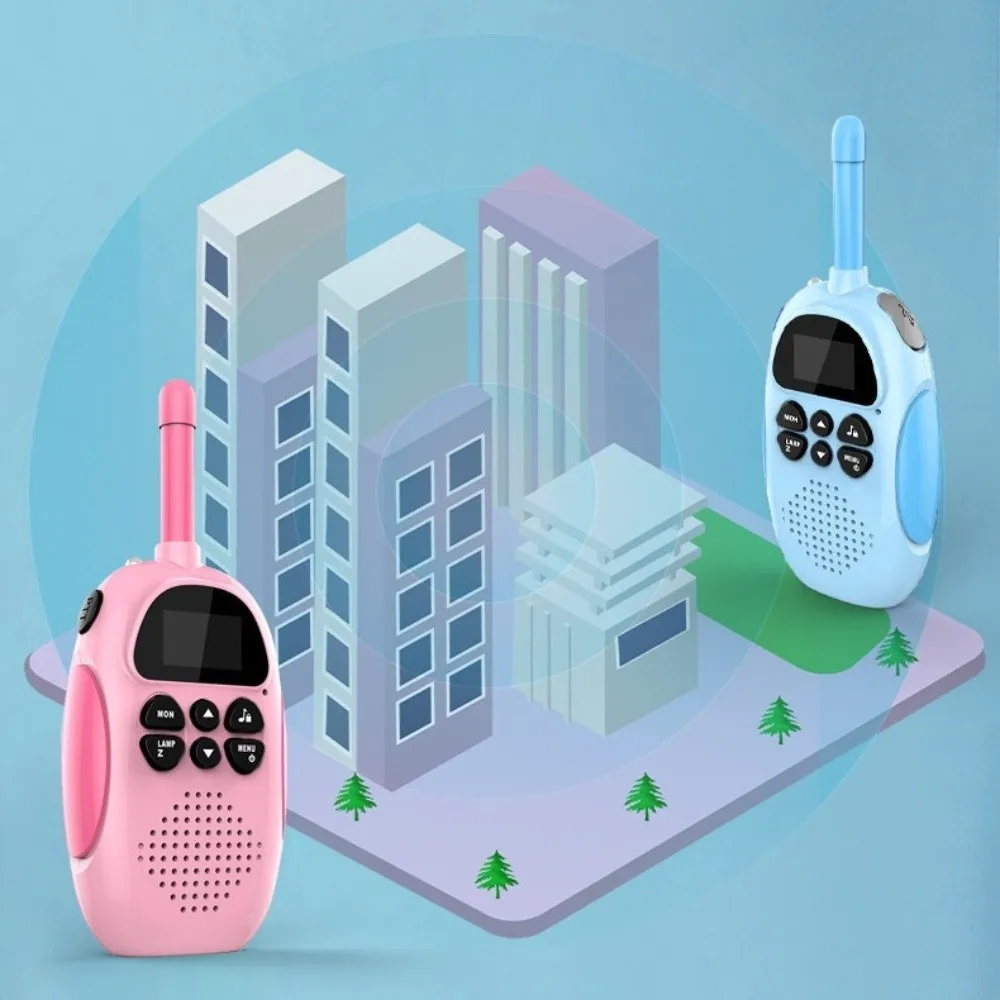 2pcs/set Useful Plastic Walkie Talkies Radio Rechargeable Audio Receiver Children Walkie-Talkie Travel Trip