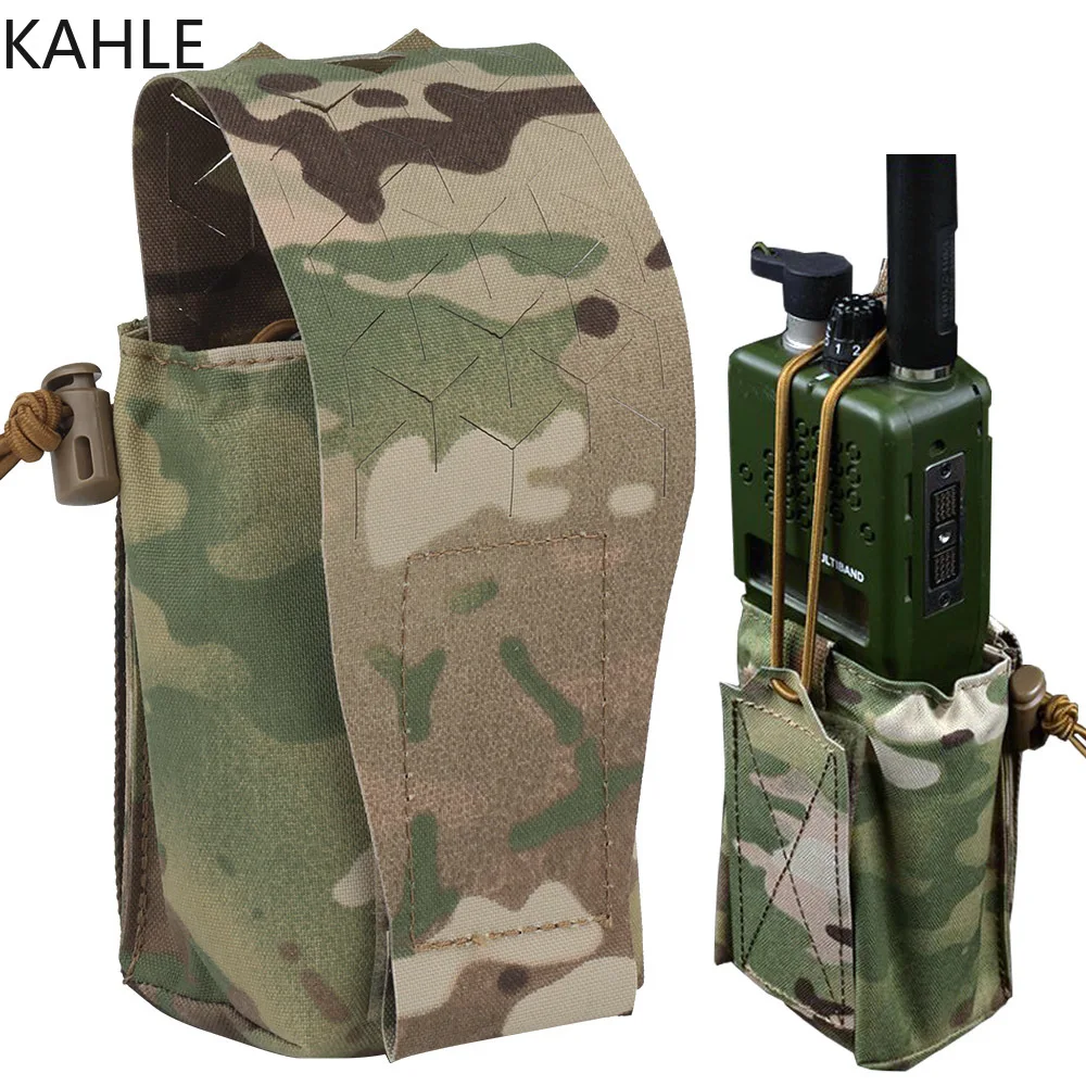 SPUD Tactica Bag Radio Pouch Walkie Talkie Bags Double 5.56 545 Mag Pouch Molle Storage Pack Tactical Radio Bag Vest Accessory