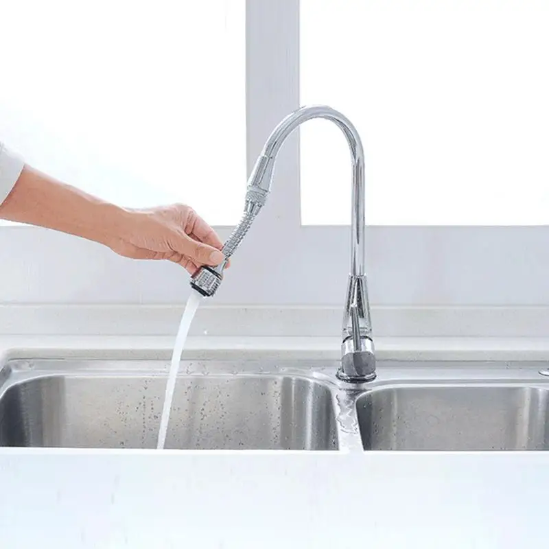 Extensión de rociador de grifo, dispositivo de extensión de rociador con rotación de 360 grados, extensor de aireador de fregadero de cocina, alargador de grifo