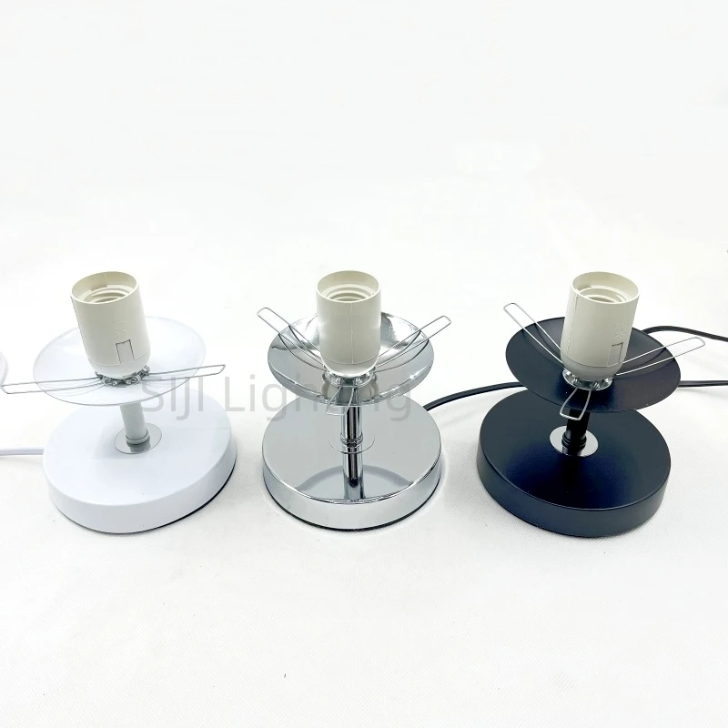 E27 Socket Lamp Holder Table Light E27 Lamp Base Indoor Light Reading Book Light Desk Lamp with Cable Wire For Glass Lampshade