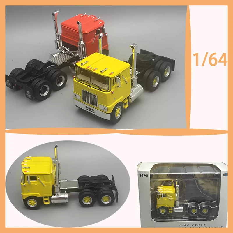 

Diecast 1/64 Scale F700 Semi Truck Tractor Alloy Car Model Toys Gifts Collection Adult Souvenir Decoration Static Display