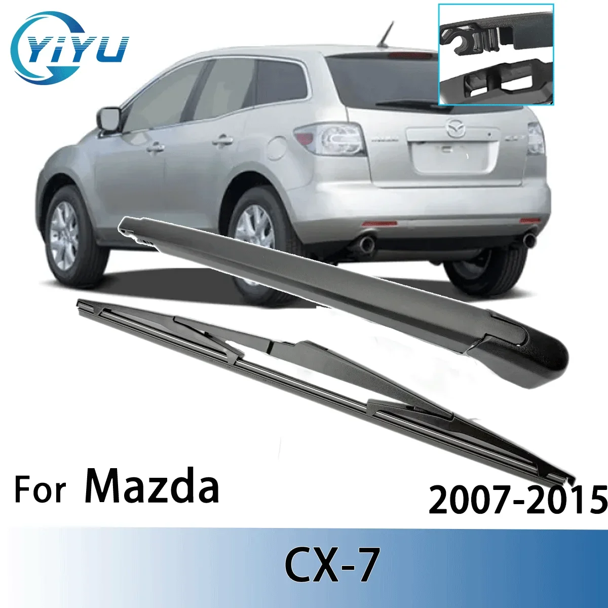 1/2 Stück Heckscheibenwischerblatt Wischerarm-Set für Mazda CX-7 2007-2015 Windschutzscheibenwischer Bürsten