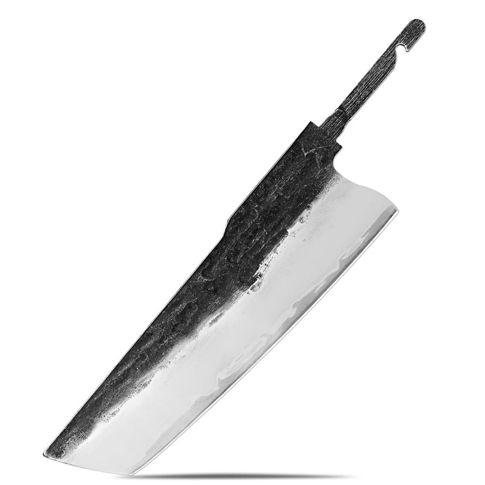 XITUO Handmade Forge Japanese Nakiri Knife Blade Blank Triple-layer Composite Steel 9CR18 Core Sharp Knife DIY Making Material