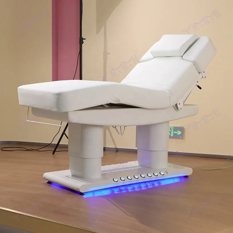 

Modern Salon Shop Electric Beauty Bed Adjustable SPA Chair Bed With Foot Pedal Treatment Bed