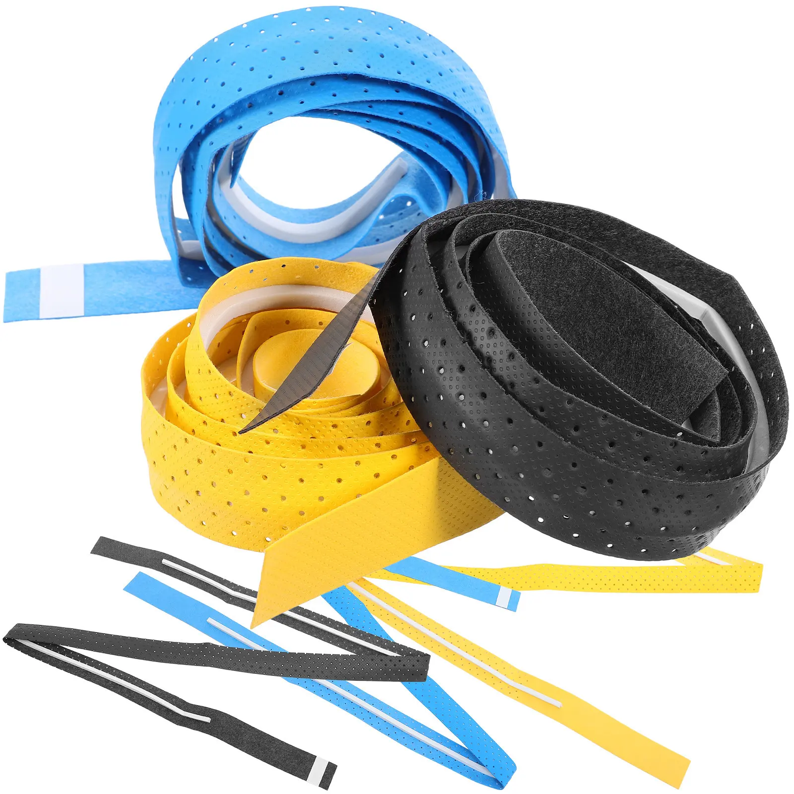6Pcs High-Performance PU Grip Tape for Tennis Racquet Badminton Racket Baseball Bat Softball Handle Anti-Skid Sweat-Absorbing