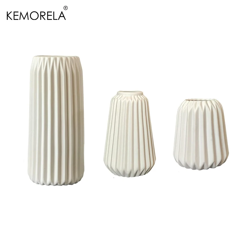 Prosty dekoracyjny wazon ceramiczny Suszona kompozycja kwiatowa Doniczka Domowe wazony Dekoracja stołu w salonie Akcesoria Home Decor