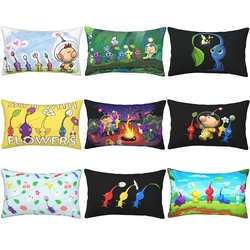 Olimar Team Hug Pillowcase Pikmin Game Backpack Cojines Garden Printed Car Pillow Covers Decorative