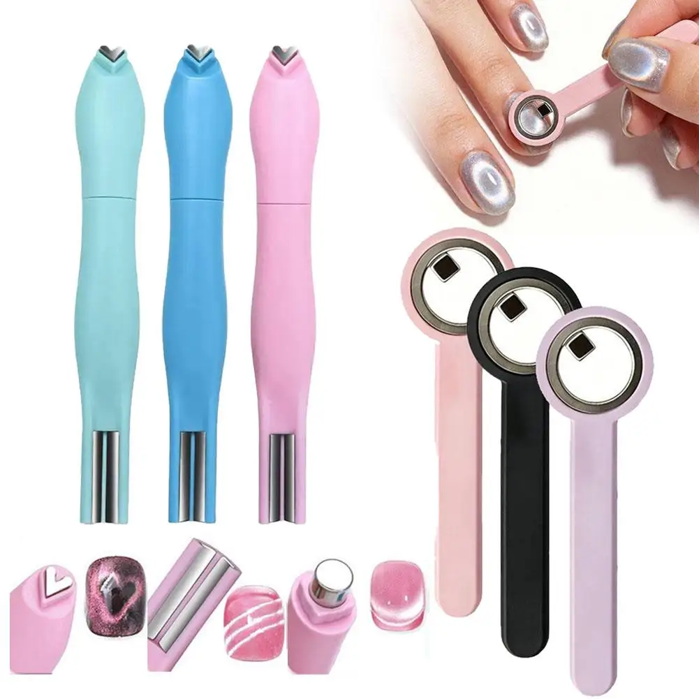 Nail Art Magnetic Pen 3D Cat Eye Painting Nails Art Design Magnet Wand Gel Polish Magic For Manicure DIY & Salon Tools