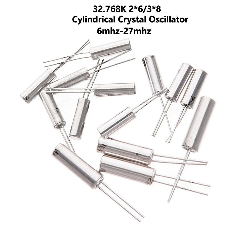 2*6 16mhz 20mhz 24mhz Cylindrical Crystal Oscillator 2x6 6/8/12/16/20/24/25/27 New Oscillator 32.768K 2*6/3*8