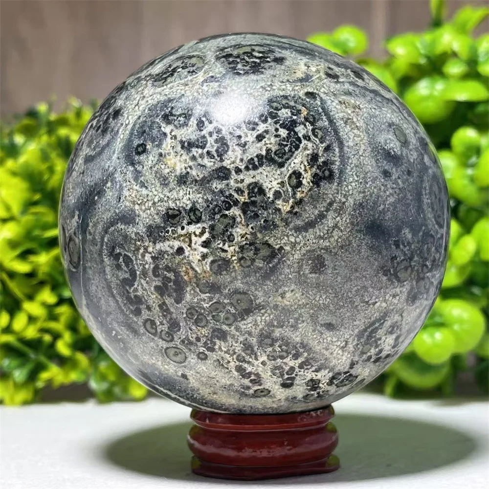 Kalbaba Sphere Point Stripe Crystal Natural Ball Geode Gift Energy Healing Spiritual Quartz Mineralsl Spiritual Home Decoration