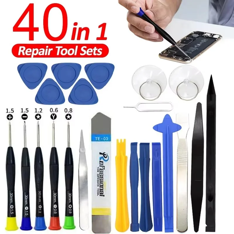 40 In 1 Multifunctional Disassembly Tool For Phone Tablet PC Laptop Precision Electronics Tool Maintenance Supplies Kit DIY Fix