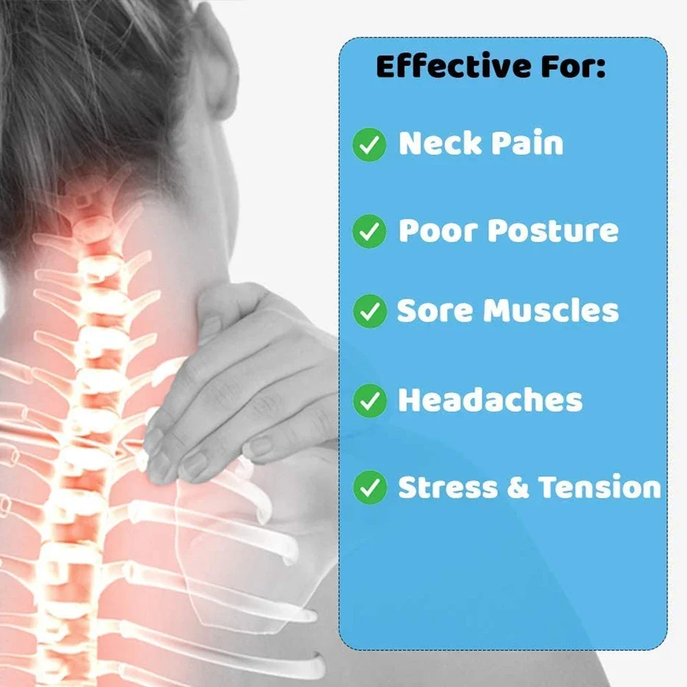 Almohada de tracción Cervical para aliviar la alineación de la columna vertebral, masajeador relajante muscular, hombro, cuello, corrección de tracción, 1 piezas