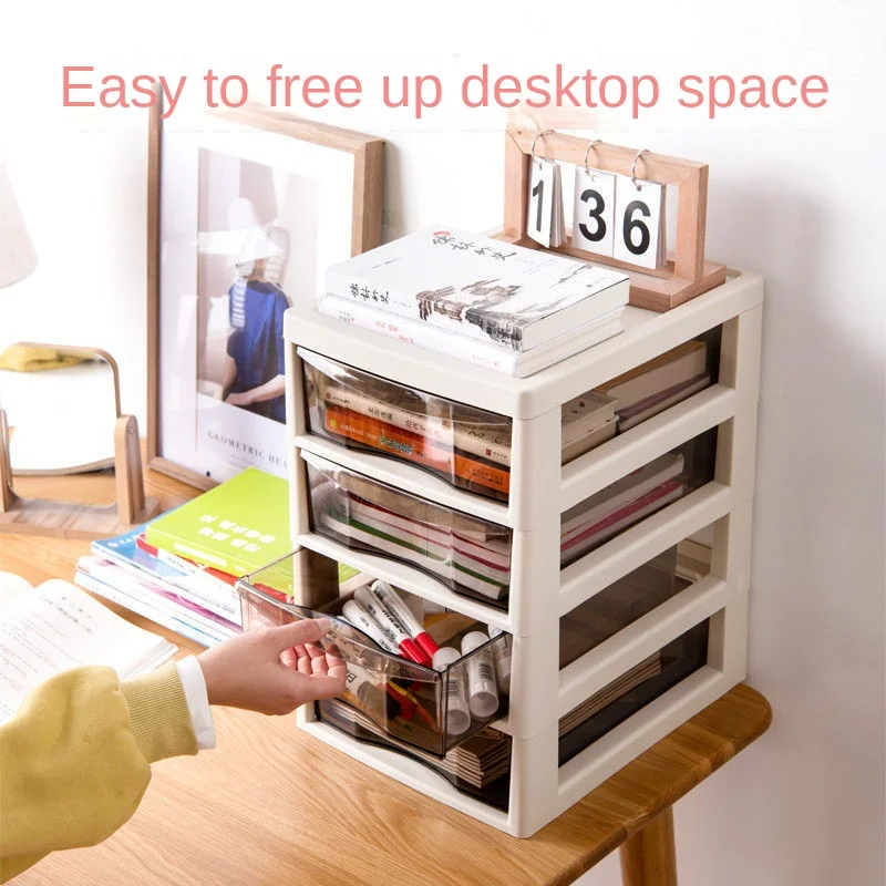 Drawer Storage Box Desktop Student Dormitory Supplies Rack Multi-functional Cosmetics and Sundries Organizer Multi-layer Shelf