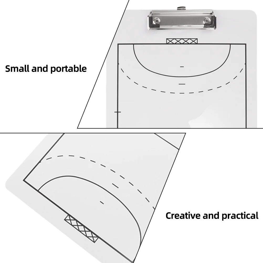 

2pcs Handball Tactical Board Double Side Pvc Coaching Clipboard Lightweight Training Aid Match Strategy Dry Erase Board Sports