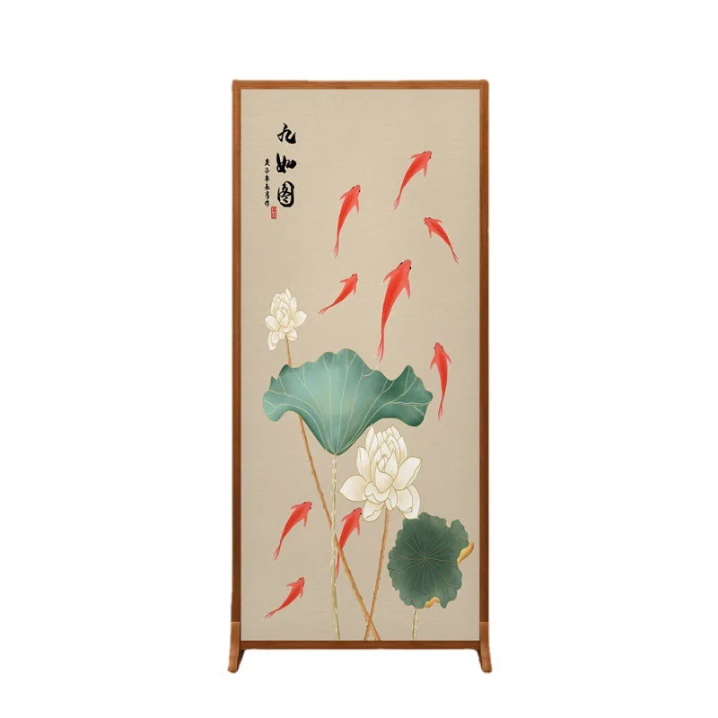 

New Chinese-style screen partition, living room, tea room, apartment, bedroom, solid wood entrance screen