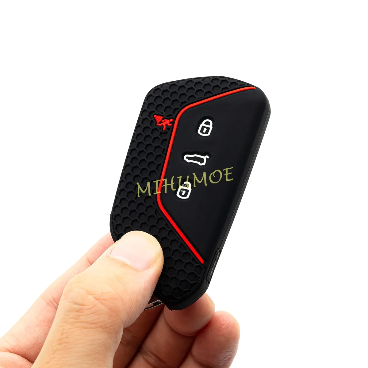 غطاء حافظة مفاتيح السيارة من السيليكون لسيارة VW Golf 8 ID.3 ID.4 أطلس كروس سبورت سيات ليون أتيكا سكودا اوكتافيا كوبرا فورمينتور 2021-2025 #4