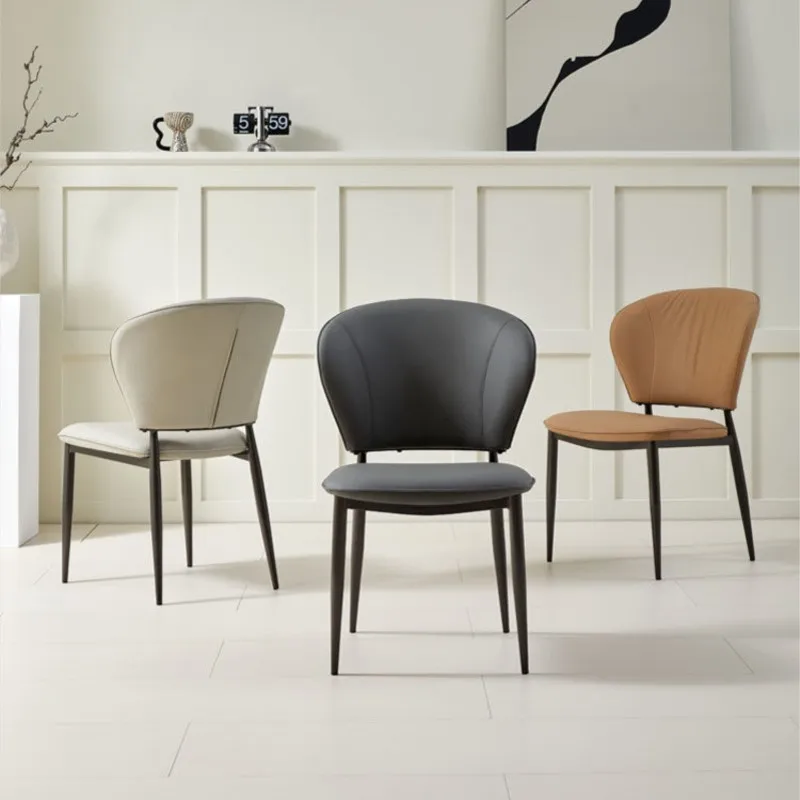 Nordic Style Light Luxury Dining Chair Be Used As A Modern Simple Hotel Restaurant Backrest Negotiation Chair Home Leisure Chair