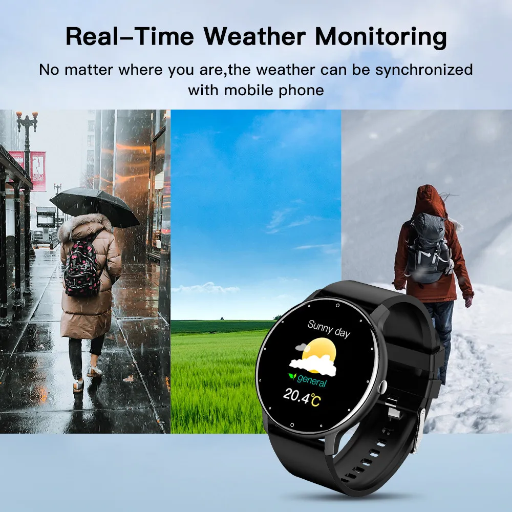 ZL02 ผู้ชายผู้หญิงนาฬิกาสมาร์ทฟิตเนส Tracker กีฬา Smartwatch Sleep Monitor บลูทูธกันน้ํานาฬิกาสําหรับ Xiaomi IOS 2024