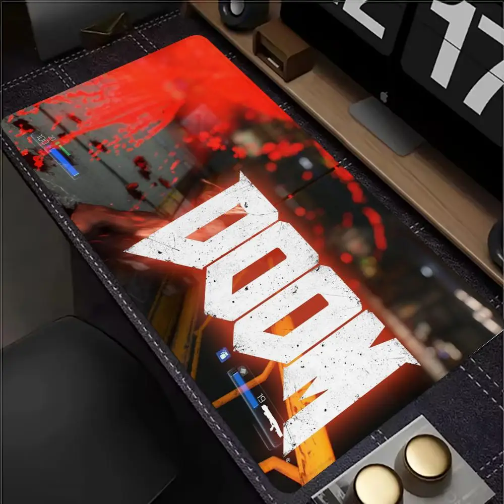 لوحة ماوس ألعاب D_DOOM الأكثر مبيعًا، لوحة ماوس مطاطية مضادة للانزلاق، لوحة ماوس ألعاب كبيرة جدًا مقاس XXL، ملحقات كمبيوتر تشبه السجاد. #1