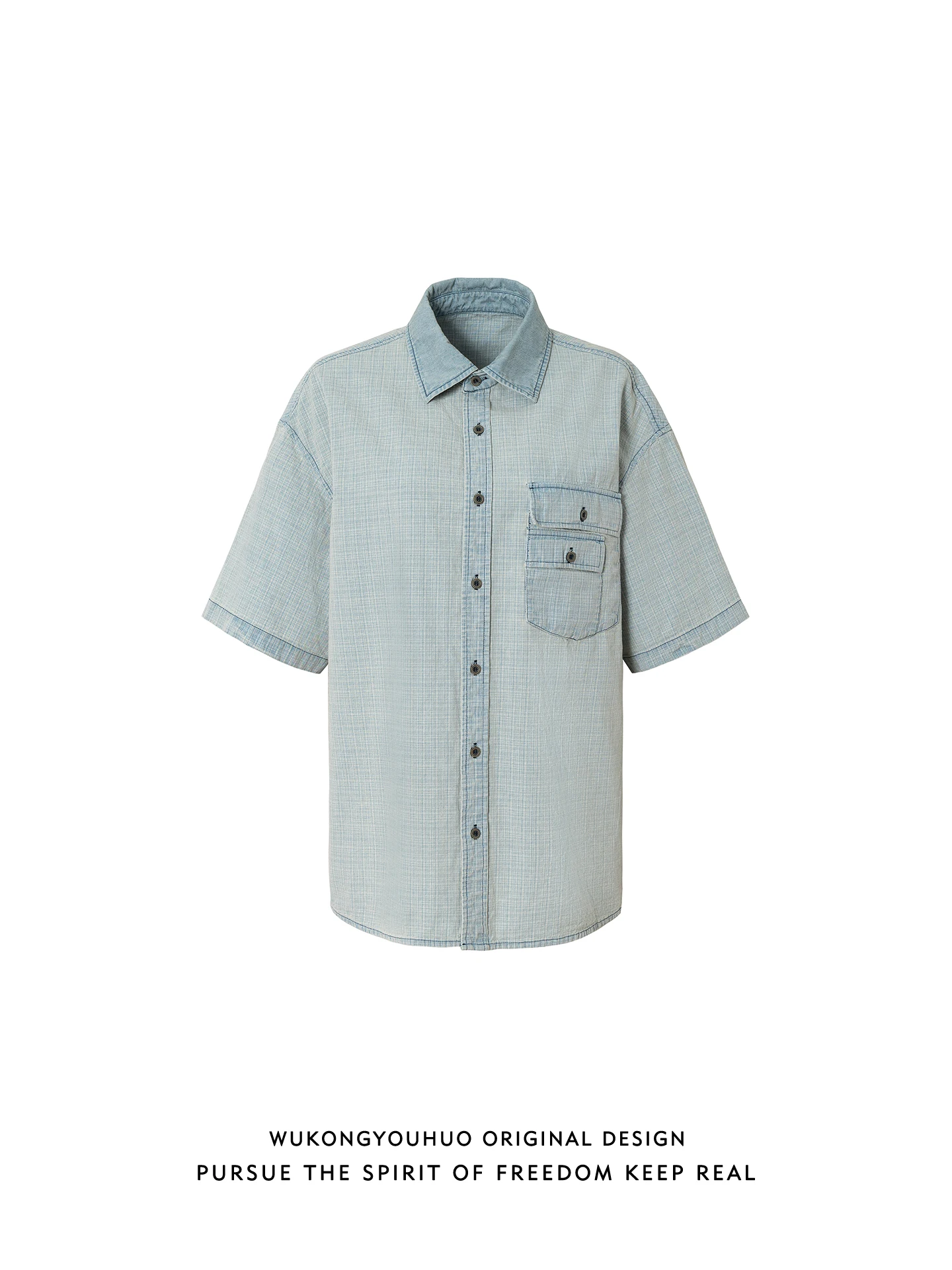 

Cleanfit Retro American Plaid Workwear ort Sve irt Loose ex Casual Sle Wear Resistant Youth ular Summer irt