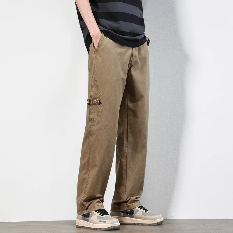 

Work Pants Loose Large Size American Straight Retro Men's New Trendy Casual