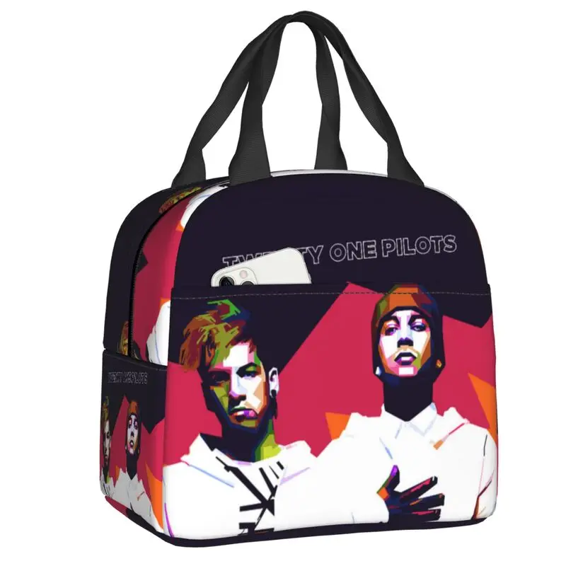 Custom T-Twentys One P-Pilots Creative Insulated Lunch Bags for Camping Travel Waterproof Thermal Cooler Lunch Box Women Kids