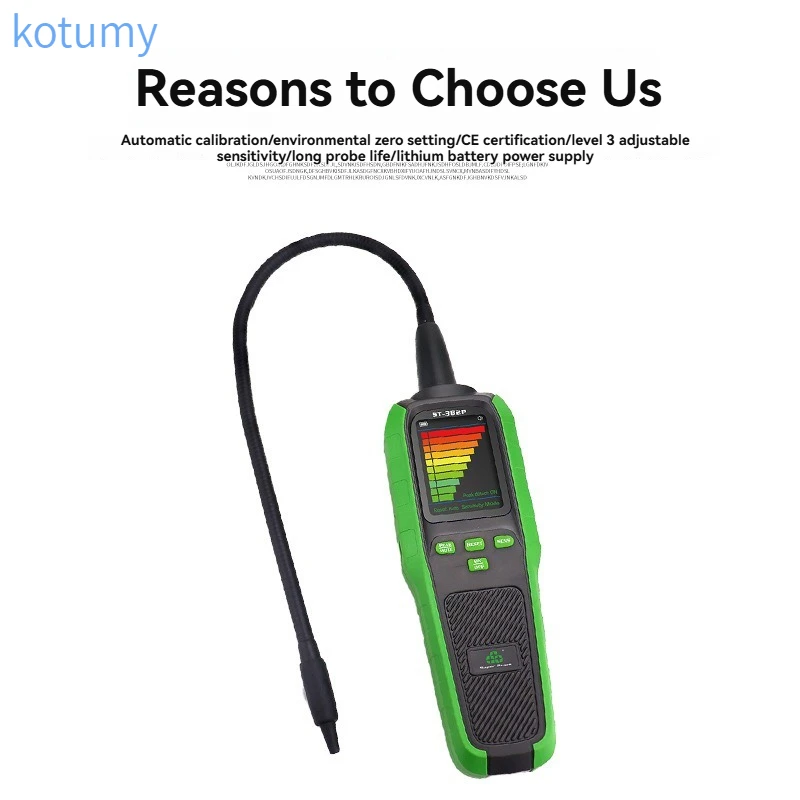 ST-382P Semiconductor Refrigerant Leak Detector, HVAC Air Conditioner Car Automotive Freon Refrigerant Leak Detection Tool
