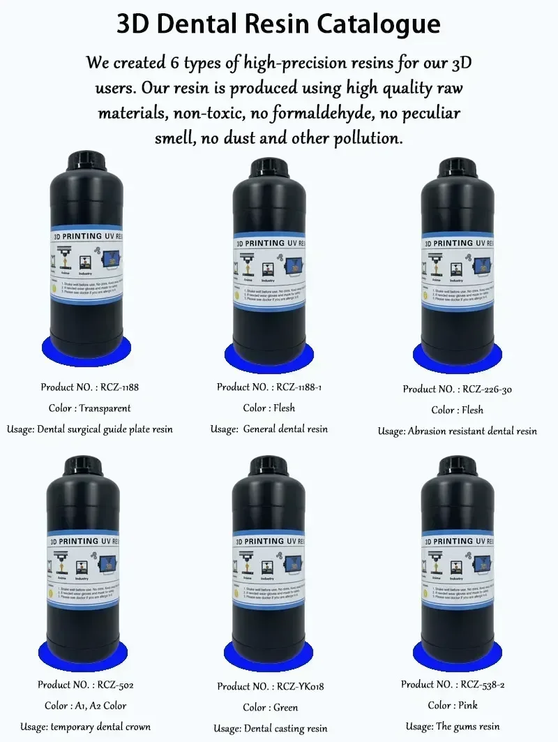 1pc resinas de dentadura cor rosa 3d s resinas líquidas 405nm para impressora lcd dlp/cor da carne/em ortodôntica