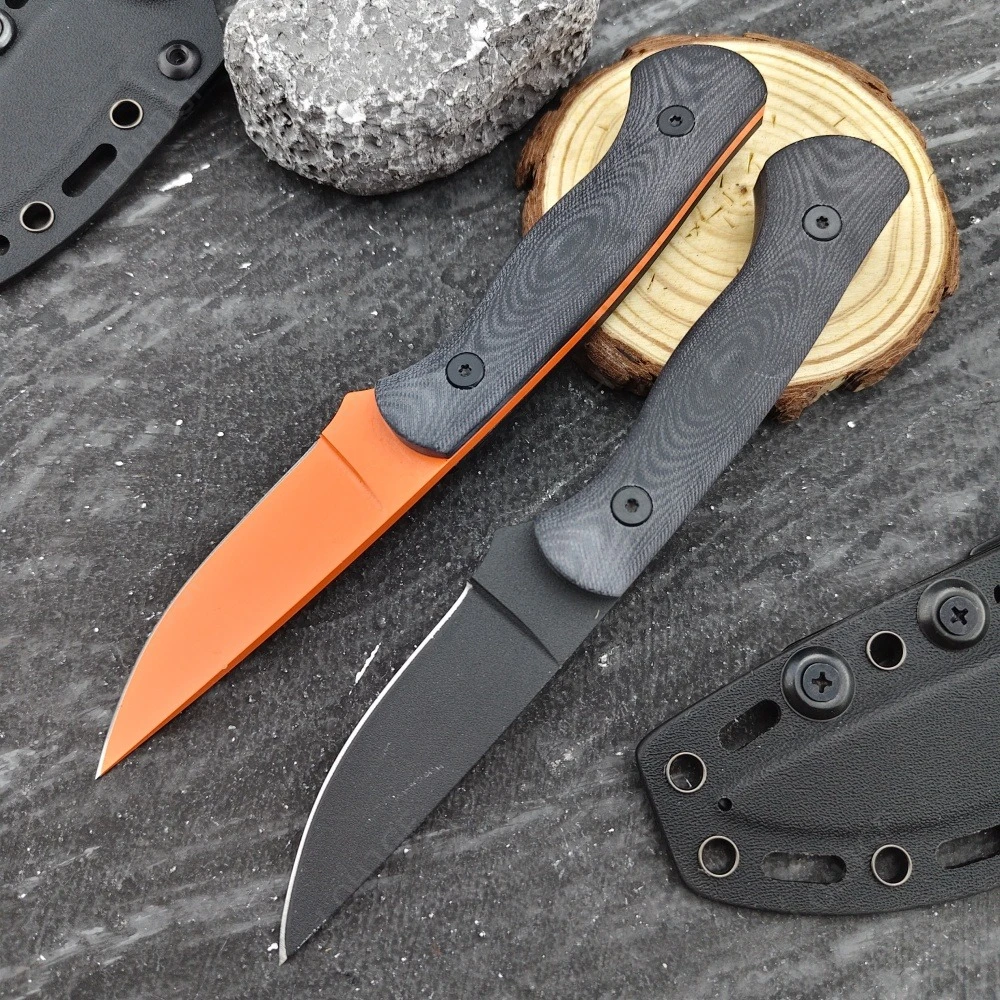 Outdoor Durable Blackfoot 2.0 Straight Knife G10 Handle Camping Essential Fishing & Hiking Lightweight EDC Knives with K Sheath