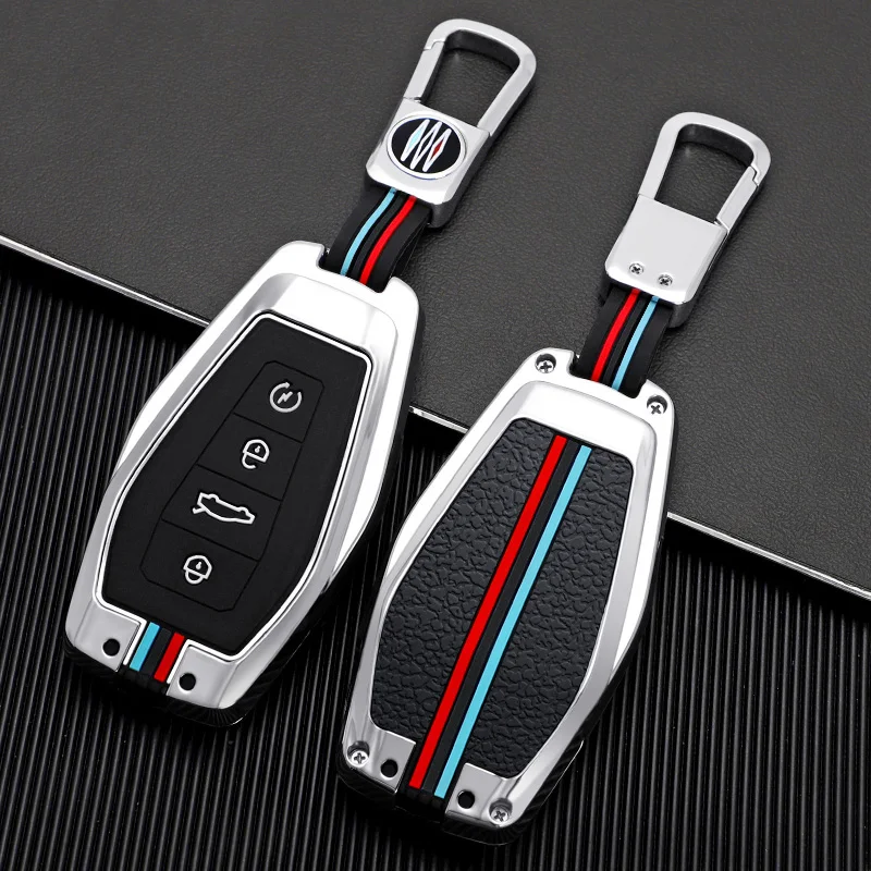 

Zinc Alloy Car Key Case Cover Protective Shell Fob for Geely Okavango Coolray Atlas Monjaro Tugella Emgrand GT S Proton X50 X70