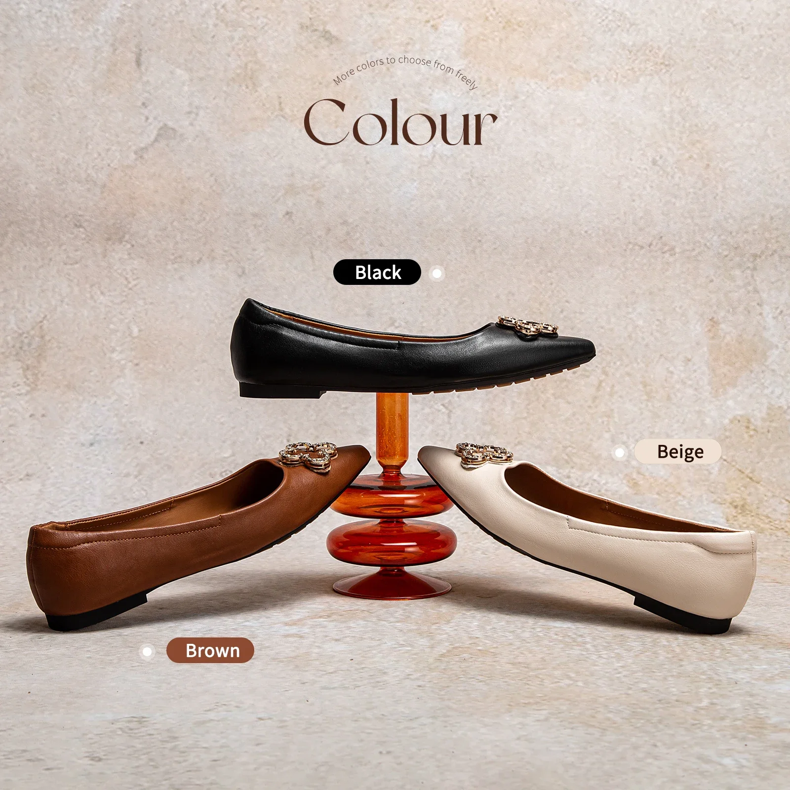 

Women's Flat Shoes Summer New Pointed Black Business Women's Shoes Commuter CHCH 2025