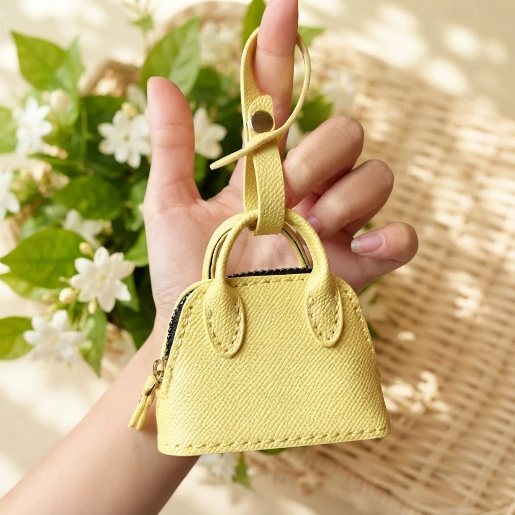 Versatile Coin Purse High-end Solid Color Portable Simple Small Bag Portable Small Jewelry Bag
