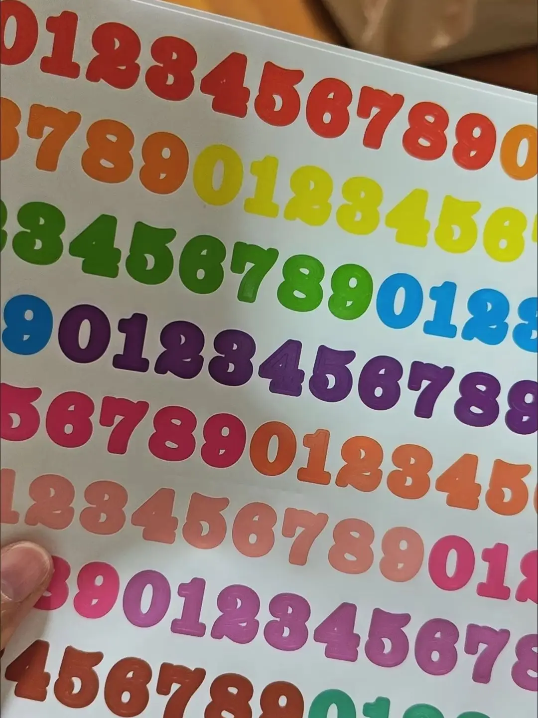 

1 Sheets 0.5 Inch Arabic Number Stickers Waterproof Vinyl Self-Adhesive Removable Labels for Cup Office Home Decoration