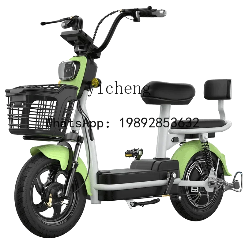 

Red Bee New National Standard Electric Bicycle Adult Mini Two-Wheel Battery Car 48V Lifting Battery Licensed Electric
