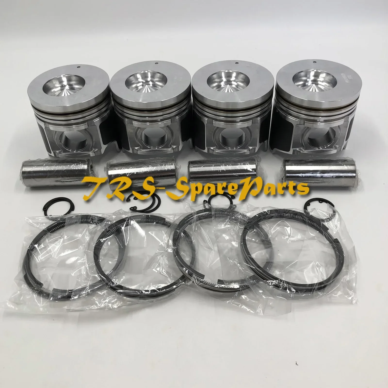 New 4 Sets STD Piston Kit With Ring ME018825 Fit For Mitsubishi 4D35 Engine 110MM