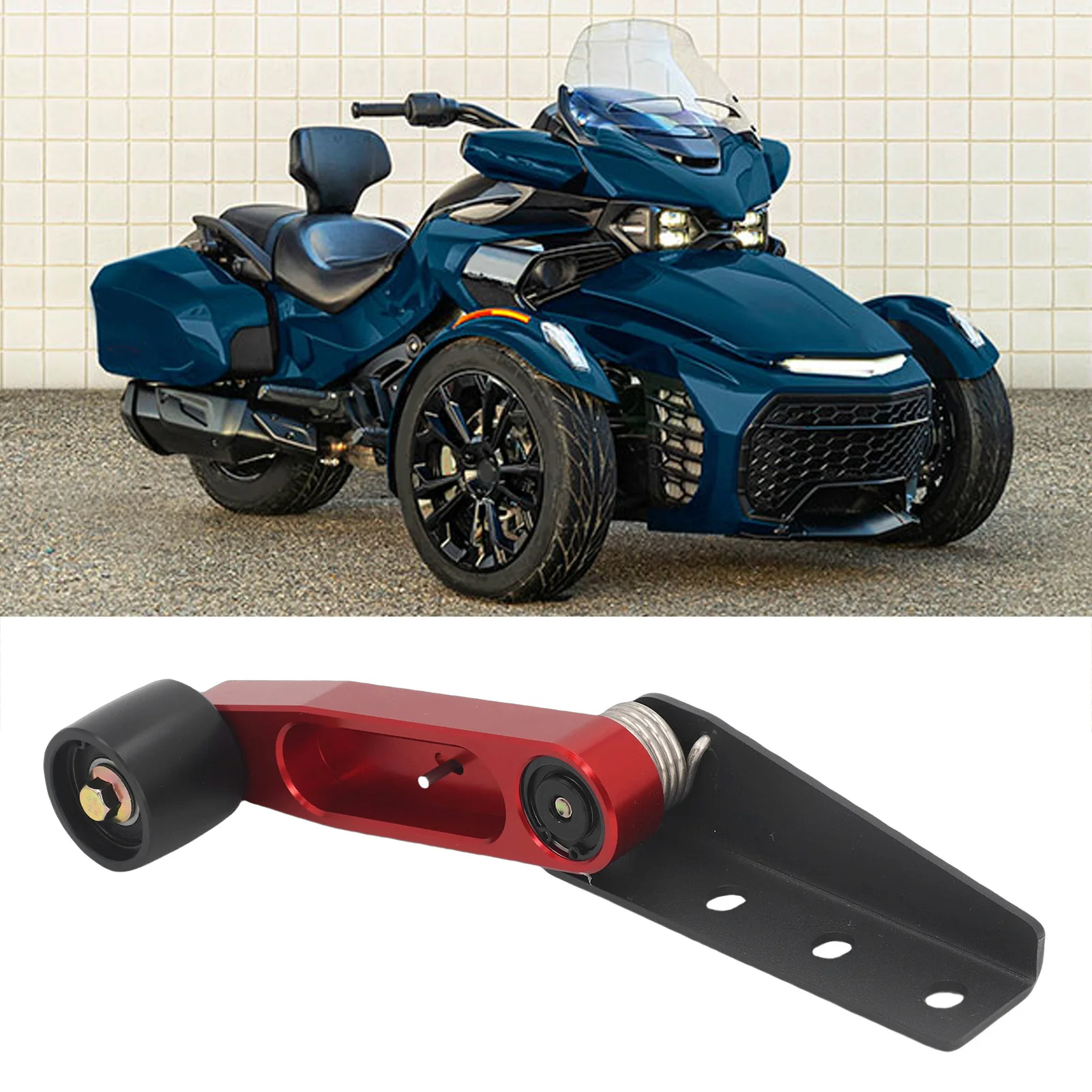 

Belt Tensioner Idler Stabilizer Roller Replacement for Can Am Spyder F3 RT 2014-2024 Aluminum Alloy Belt Tensioner Roller Kit