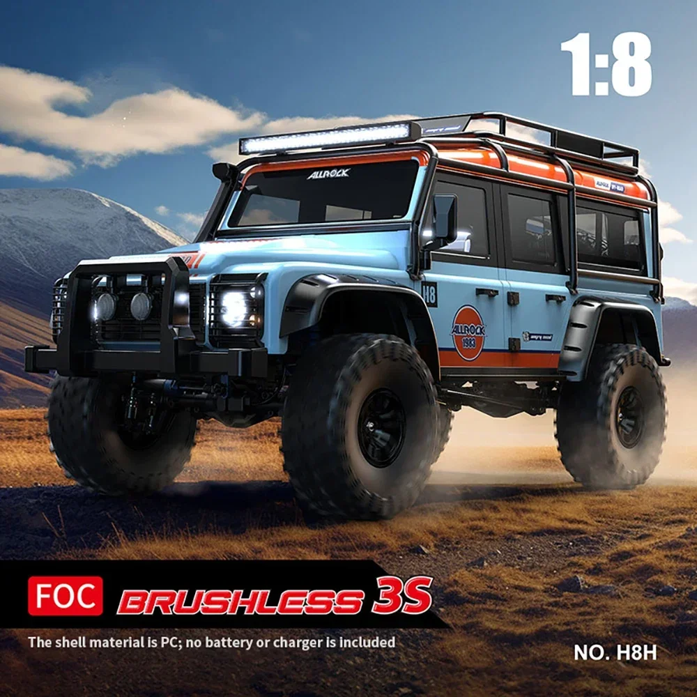 MJX H8H V2 FOC Brushless 1/8 Professional Climbing Vehicle 8CH Simulation With Light Differential Lock APP Programing RC Crawler