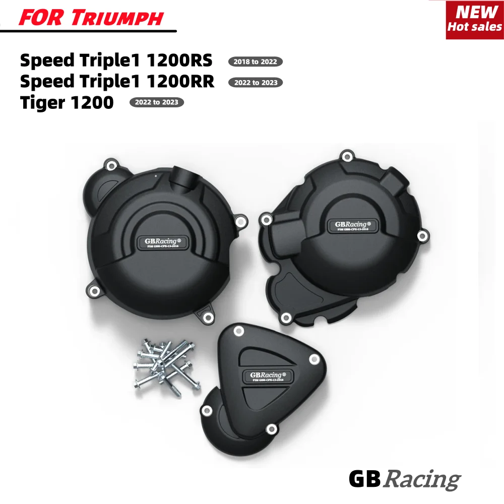 

GBRacing Engine CoverSpeed Triple1 1200RS 2018-2022 Tiger 1200 2022-2023 Triumph Motorcycle Clutch Pulse Protective Cover