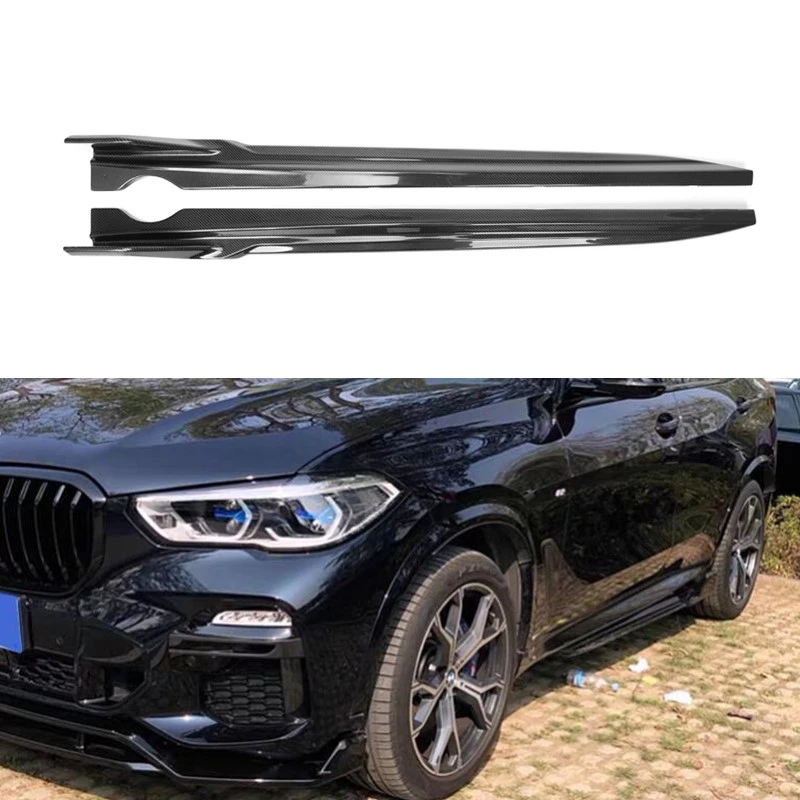 

Carbon Side Skirt for G05 X5 2019 2020 2021 Door Side Bumper Surround Protective Covers Car Exterior Modification Trim