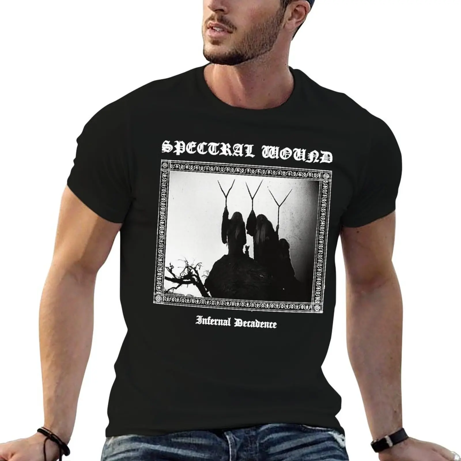 

Spectral Wound Infernal Decadence Classic T-Shirt men t shirt cotton 100% man t shirt cotton high quality T-Shirt