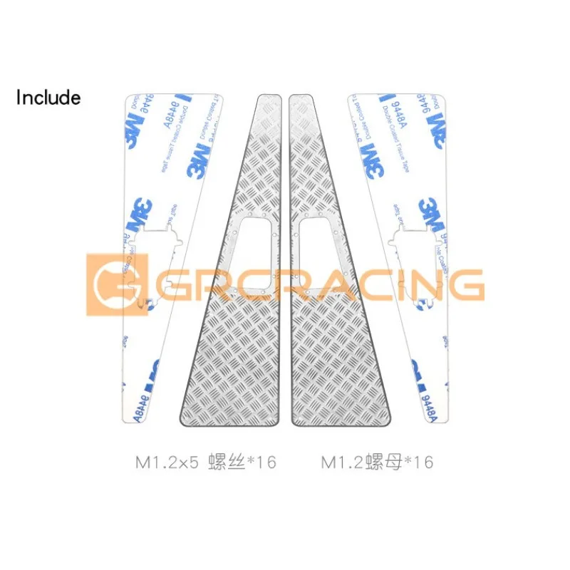 engine hood stainless steel decorative panel suitable for 1/10 RC tracked vehicle TRX-4 Defender modified parts