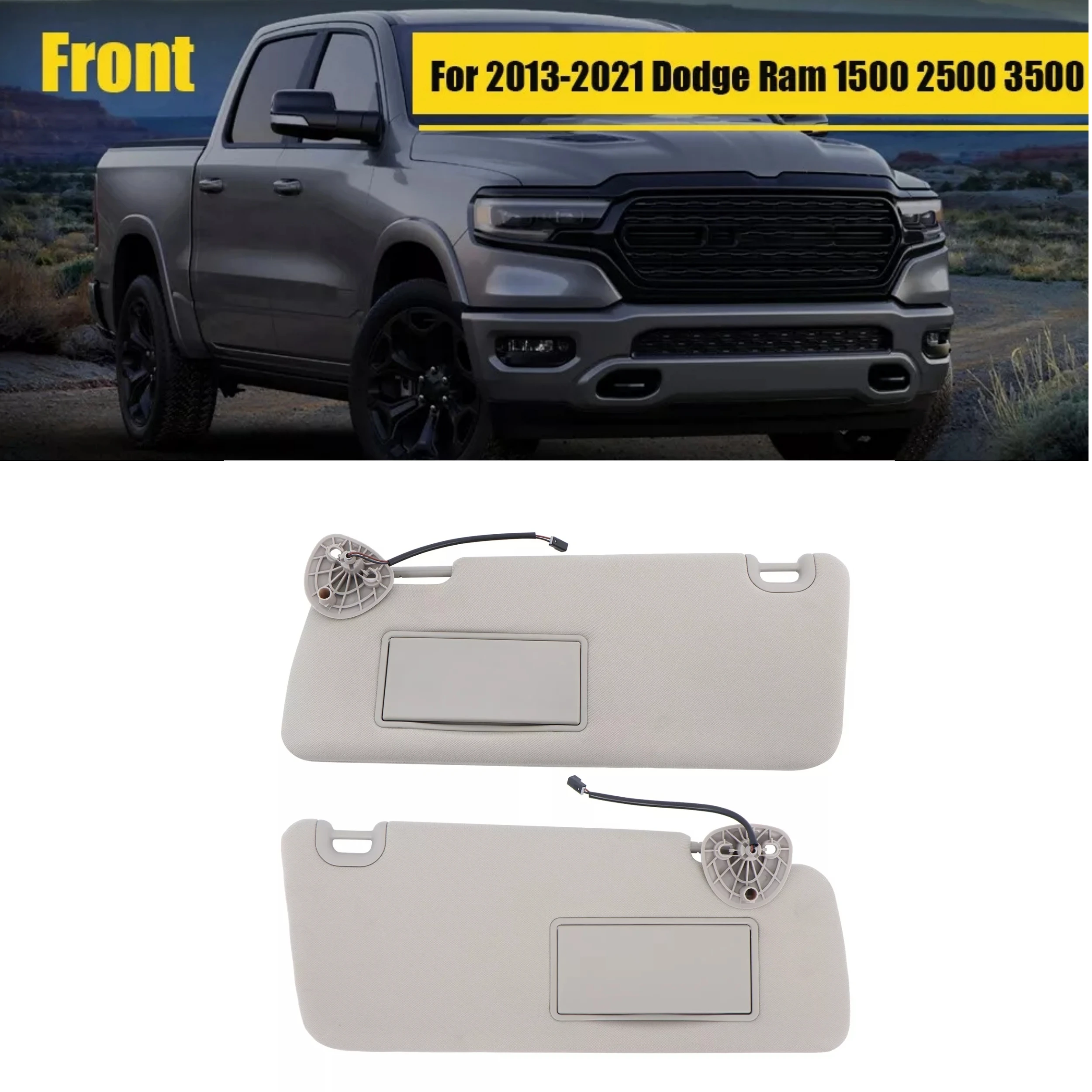 

Car Sun Visor For Dodge Ram 1500 2500 3500 4500 5500 2013 2014 2015 2016 2017 2018 Left Driver Right Front Sunshade Panel